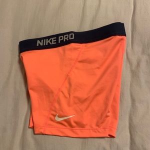Nike Pro Neon Orange Spandex